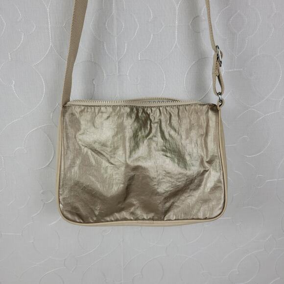 Kipling Callie Womens Crossbody Bag Gold Metallic Lightweight Casual Purse Bag - Picture 7 of 14